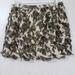 J. Crew Skirts | J. Crew Nwot 100% Silk Chiffon Camo Print Ruffle Skirt | Color: Green/Tan | Size: 4