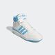 Sneaker ADIDAS ORIGINALS "FORUM MID W" Gr. 42, blau (cloud white, semi blue burst, cloud white) Schuhe Schnürstiefeletten