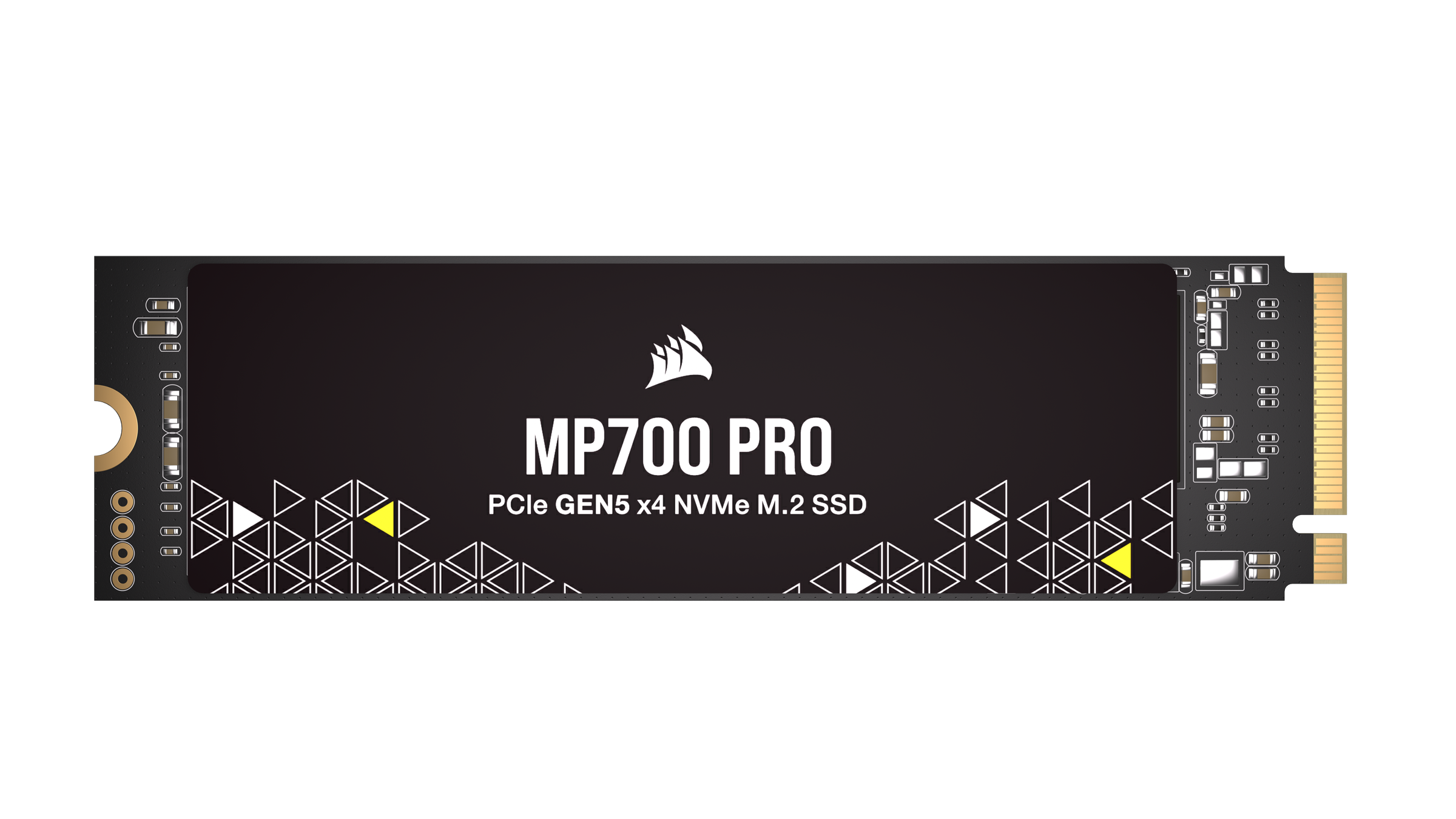 CORSAIR interne SSD "MP700 PRO 2TB M.2 NVMe PCIe Gen. 5 x4 SSD (no heatsink)", schwarz, Schreibgeschwindigkeitmaximal 11800 MB/s Lesegeschwindigkeitmaximal 12400 MB/s, Festplatten, Microsoft DirectStorage Image