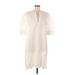 United Colors Of Benetton Casual Dress: Ivory Dresses - Women's Size Large