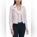 Levi's Jackets & Coats | Levi’s Pink Faux Leather Moto Jacket | Color: Pink | Size: Xl