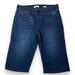 Nine West Shorts | Nine West Women’s Heidi Pull On Skimmers Dark Wash Size 12 | Color: Blue | Size: 12