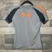 Under Armour Shirts & Tops | Gray Orange And Black Under Armour Short Sleeve T-Shirt | Color: Gray/Orange | Size: Lb