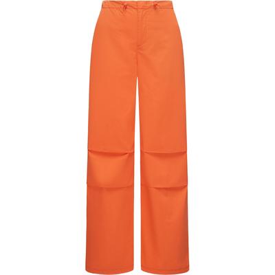 Stoffhose RAGWEAR "Paragata", Damen, Gr. 25, Normalgrößen, orange, Material: 100% Baumwolle, klassisch, weit lang, Hosen, Stylische Parachute-Hose mit Kordelzügen Image