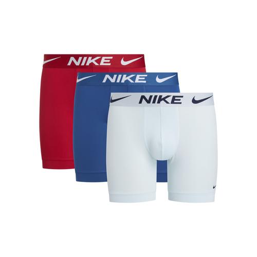 Boxer NIKE UNDERWEAR Gr. XL (52), blau (glacier blue/ court gym red) Herren Unterhosen mit kontrastfarbenem Markenlabel