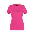 T-Shirt BOSS ORANGE "C_Elogo Premium Damenmode" Gr. M (38), lila (bright purple526) Damen Shirts Jersey