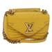 Louis Vuitton Bags | Louis Vuitton New Wave Chain Bag Pm Shoulder Bag Leather Yellow Lv Auth 60852a | Color: Yellow | Size: Os