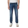5-Pocket-Jeans MARC O'POLO "aus stretchigem Bio-Baumwoll-Mix", Herren, Gr. 31, Länge 30, retro blau wash, Obermaterial: 90% Baumwolle, 9% Polyester, 1% Elasthan, unifarben, casual, figurbetont normal, Jeans