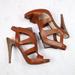 Jessica Simpson Shoes | Jessica Simpson Brown Strappy Zip Up Heels | Color: Brown/Tan | Size: 8