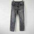 Levi's Jeans | Levis 502 Straight Jean Mens 29x30 Gray Faded Black Stretch Denim Casual | Color: Gray | Size: 29