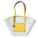 Michael Kors Bags | Michael Kors Kimber Tote Shopper Bag Daffodil Yellow Canvas New $558 W/Gift Box | Color: Cream/Yellow | Size: Os