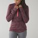 Lululemon Athletica Tops | Lululemon Kanto Catch Me 1/2 Zip In Heathered Bordeaux Drama 6 | Color: Purple/Red | Size: 6