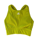 Adidas Intimates & Sleepwear | Adidas High Neck Neon Yellow Crop Top Sports Bra Size Small | Color: Yellow | Size: S