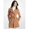 Michael Kors Jackets & Coats | Michael Kors Wool Blend Belted Coat Dark Camel L New | Color: Tan | Size: L