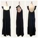 J. Crew Dresses | J.Crew Ruffle Strap Gauze Maxi Dress Pockets Strappy Bohemian Boho Beachy Goth | Color: Black | Size: L
