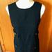 Michael Kors Dresses | Michael Kors Black Sleeveless Sheath Dress Size 6 Linen Blend | Color: Black/Gold | Size: 6