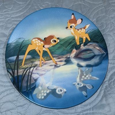 Disney Accents | Bashful Bambi Collector's Display Plate | Color: Blue | Size: Os