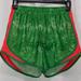 Nike Shorts | - Nike Dri-Fit Tempo Running Shorts Women's Green Red Athletic Size Xs | Color: Green/Red | Size: Xs