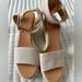 J. Crew Shoes | Nwot J Crew Espadrille Wedges | Color: Cream/Tan | Size: 8.5