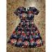 Lularoe Dresses | Lularoe Women’s Black Floral Pleated Midi Dress Size Small With Pockets | Color: Black | Size: S