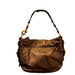 Coach Bags | Coach Zoe Metallic Copper Bronze Leather Hobo Zip Top | Color: Gold/Tan | Size: Os