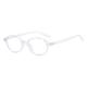 EYPKPL Light Eyewear Frames Oval Anti-blue Light Eyeglass Frames 140 * 143 Mm Optical Glasses Frames Clear Rivets Eyeglasses
