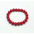 Natural Gemstone 8 inch Bracelet, Red Coral Bracelet, 6 mm Size, Smooth Bracelet, Round Beads Bracelet, Gemstone bracelets for women, Men, Girls & Unisex.
