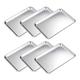 Kliplinc 6 Baking Trays for Baking Biscuits, Flat Base Tray Set, Deep Baking Tray, Suitable for Bread Machine and Oven