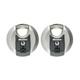 Lot de 2 cadenas a disque MASTERLOCK M40EURT - Robuste - Acier inoxydable - Installation extérieure