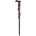 Wooden Cane Solid Walking Stick Solid Wood Walking Stick Whole Wood Carved Walking Stick(height 90cm) for Elderly, Seniors