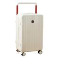 Travel Suitcase Suitcase Wide Trolley Aluminum Frame 20 Inch Suitcase for Women Strong and Durable Trolley Suitcase for Men Trolley Case (Color : White, Size : 20)