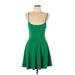 Forever 21 Casual Dress - Fit & Flare: Green Dresses - Women's Size Large