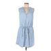 Gap Cocktail Dress - Shirtdress: Blue Dresses - Women's Size Medium Tall