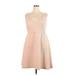 Torrid Casual Dress - Fit & Flare: Pink Jacquard Dresses - Women's Size 2X Plus