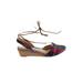 Faryl Robin Wedges: Brown Batik Shoes - Women's Size 8