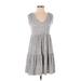 Jessica Simpson Casual Dress - DropWaist: Gray Print Dresses - New - Women's Size Small