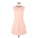 Banana Republic Cocktail Dress - A-Line: Pink Solid Dresses - Women's Size 8