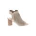 Vince Camuto Mule/Clog: Tan Grid Shoes - Women's Size 6