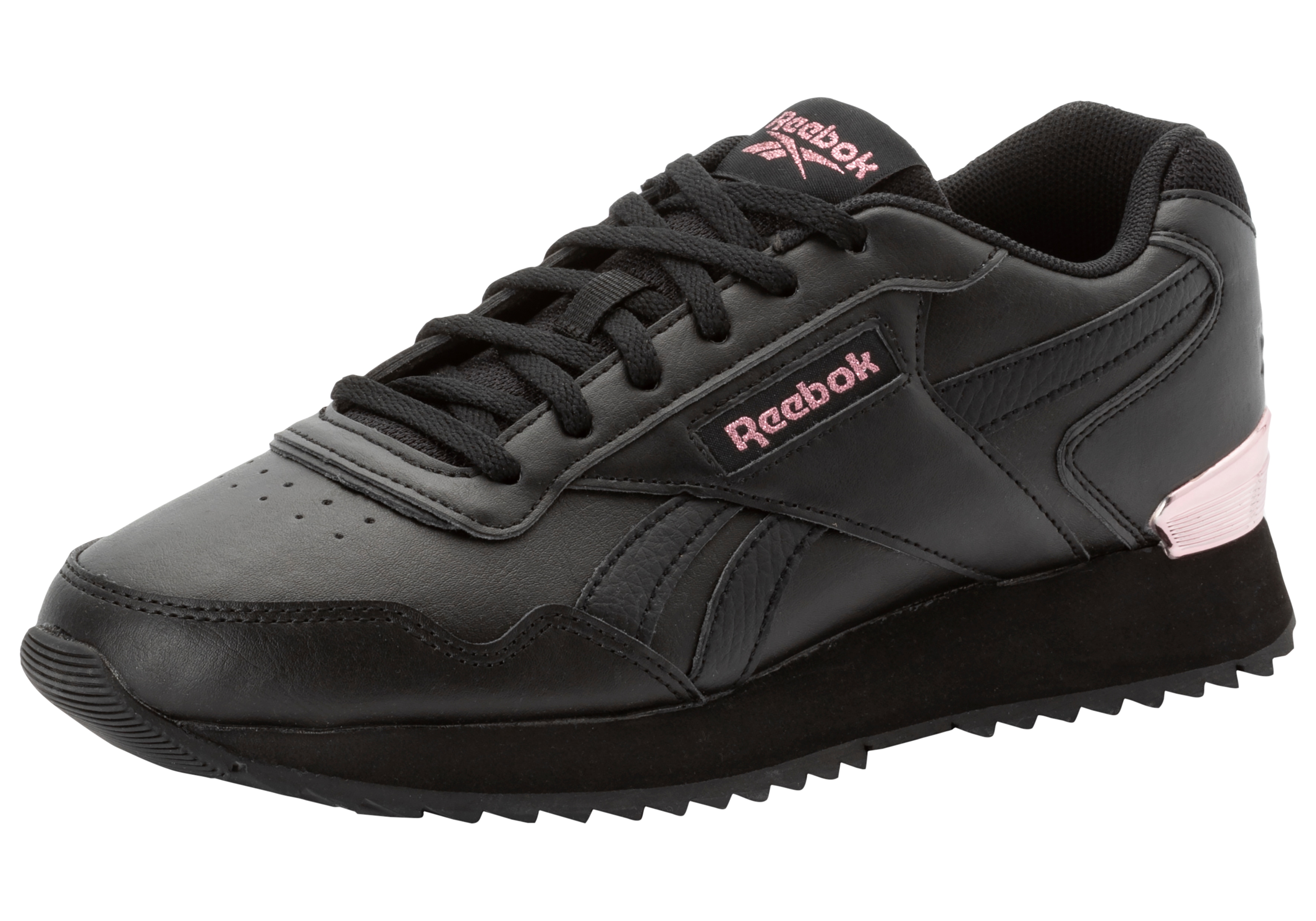 Sneaker REEBOK CLASSIC "REEBOK GLIDE RIPPLE CLIP", Damen, Gr. 38,5, schwarz, Synthetik, Textil, Schuhe Sneaker