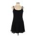 City Triangles Casual Dress - Mini Scoop Neck Sleeveless: Black Dresses - Women's Size Large