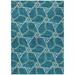 Gray 46 x 30 x 0.19 in Area Rug - Addison Rugs Machine Washable Indoor/Outdoor Chantille ACN959 Teal 9' x 12' Rug | 46 H x 30 W x 0.19 D in | Wayfair