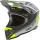 Oneal 1SRS Stream Motocross Helmet, black-grey-yellow, Size L