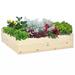 wooden raised garden bed kit, elevated planter box with bed liner for backyard, patio to grow vegetables, herbs, and flowers