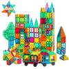 130PCS Magnetic Tiles Building Blocks,3D Magnet Blocks Construction Playboards for Kids, Educational STEM Preschool Toys