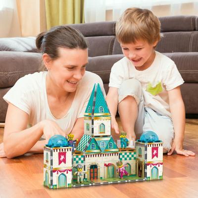 70pc Middle Age Medieval and Castle Theme Tile 2in1 8 Character Action Figures Magnet Tiles Building Block Pretend Magnetic
