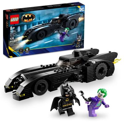 DC Batmobile: Batman vs. The Joker Chase Building Toy Set, This DC Super Hero Toy Features Batman's Iconic Vehicle with Weapons