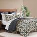 Indigo Hill by HiEnd Accents Mosaic Reversible Quilt Set, 3PC