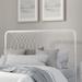 Hillsdale Furniture Alicia Metal Full/Queen Headboard, Textured White