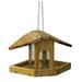 Arlmont & Co. Kuhlman Multi Sided Hopper Bird Feeder w/ Chain Wood in Brown | 11 H x 18 W x 12 D in | Wayfair F247FD7D28AF4EE3A3E4893A63EF84CC