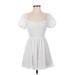 American Eagle Outfitters Casual Dress - Mini: White Dresses - Women's Size X-Small Petite